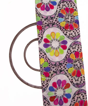 Multi Colour Floral Digital Printed Pure Muslin Fabric